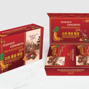 Thực phẩm bảo vệ sức khỏe Hadaco Ginseng Đông Trùng Linzchi Royal Gold